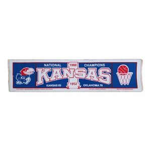 Rare Kansas Jayhawks 1988 NCAA Basketball Championship Bumper Sticker
